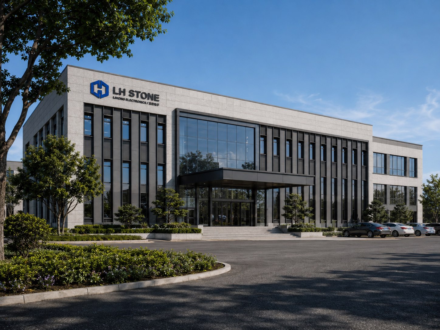 LH Stone headquarters exterior in Dongguan