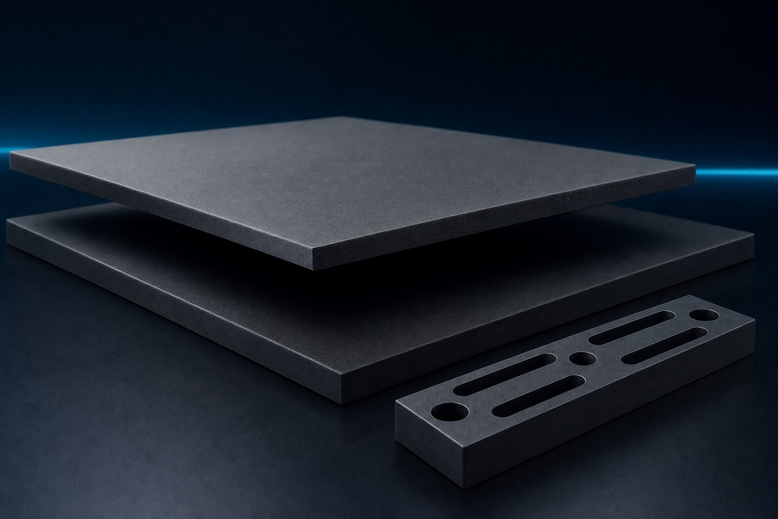 FNB-3680 synthetic stone and machined sample