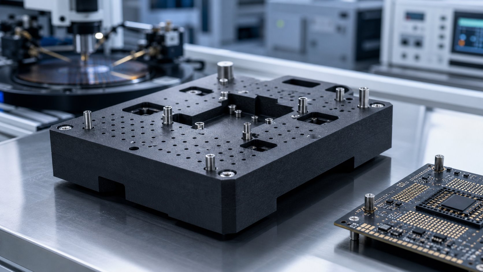 Semiconductor testing fixture application