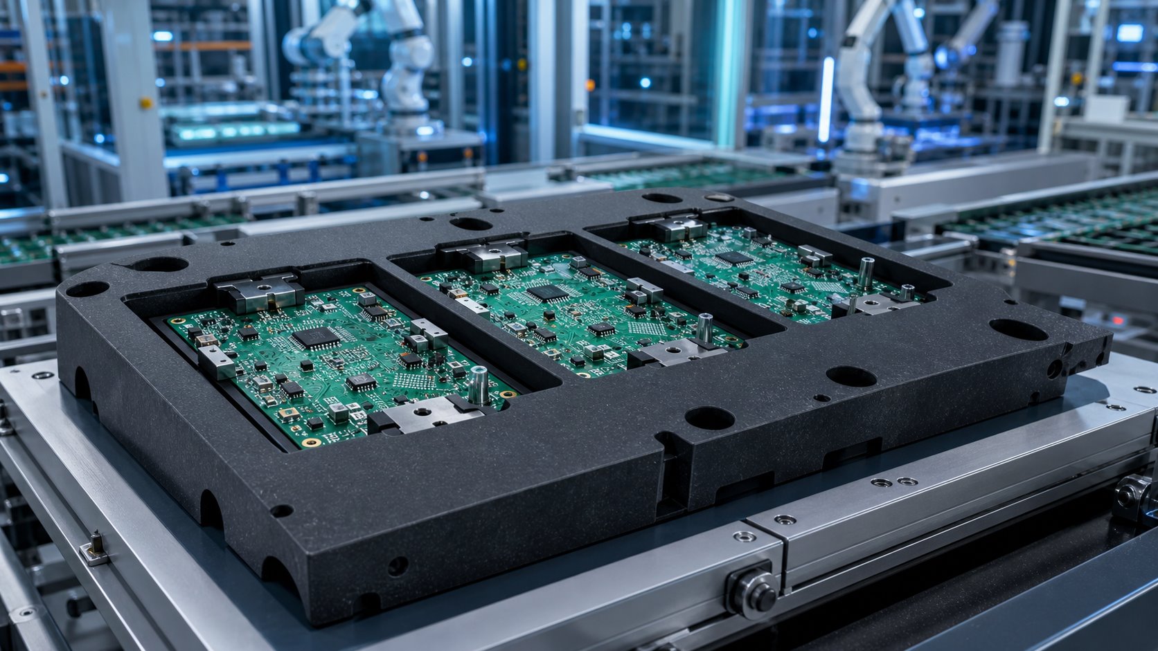 New energy vehicle electronics fixture application